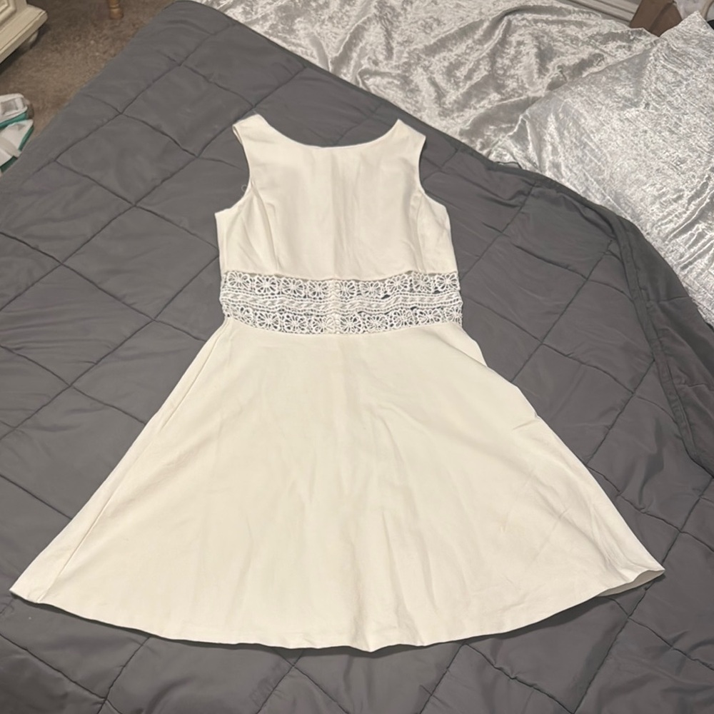 Design Lab Lord & Taylor Cream Dress